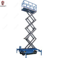 china supply 8 M 500 kg load electric skyjack scissor lift table/scissor lift scaffolding